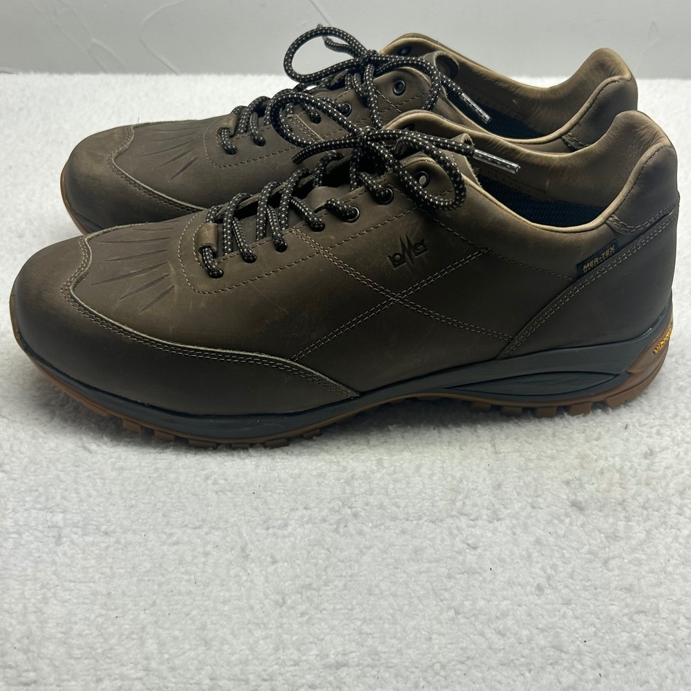 Lomer Mens Hiking Shoes Janko 2.0 Premium MTX Brown Leather Vibram Size 10.5 - Picture 5 of 8